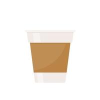 einfacher Kaffeetassenvektor für die Heißgetränkekarte im Café vektor