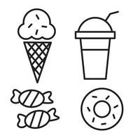 Snack-Food-Icon-Vektor-Design vektor