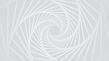 abstrakt vit spiral linjer mönster på ren bakgrund vektor