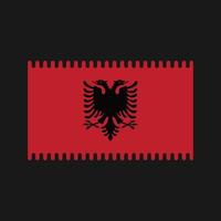 albanien flagga vektor. National flagga vektor