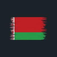 Weißrussland-Flaggenbürste. Nationalflagge vektor