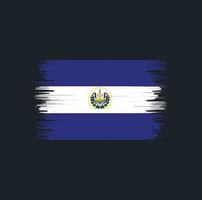 el salvador flaggborste. National flagga vektor