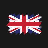 Flaggenbürste des Vereinigten Königreichs. Nationalflagge