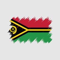Bürste der Vanuatu-Flagge. Nationalflagge vektor