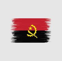 Angola-Flagge-Pinsel. Nationalflagge vektor