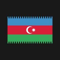 azerbajdzjans flagga vektor. National flagga vektor