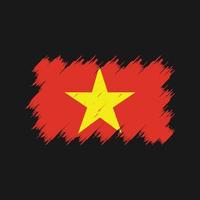 Vietnam-Flagge-Pinsel. Nationalflagge vektor