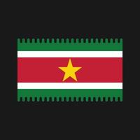 surinam flagga vektor. National flagga vektor