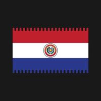 paraguay flagga vektor. National flagga vektor