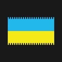 ukrainska flaggan vektor. National flagga vektor