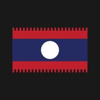 Laos-Flaggenvektor. Nationalflagge vektor