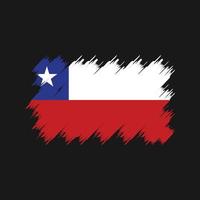 chile flaggborste. National flagga vektor