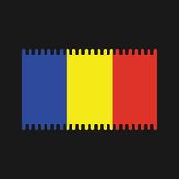 Vektor der rumänischen Flagge. Nationalflagge