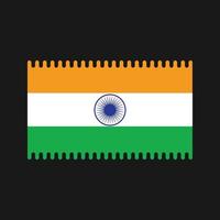 Indien flagga vektor. National flagga vektor