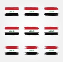 Irak-Flagge-Pinsel. Nationalflagge vektor