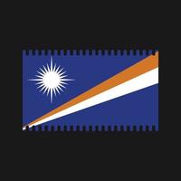 marshallöarna flaggvektor. National flagga vektor