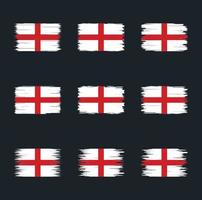 England-Flagge-Pinsel. Nationalflagge vektor