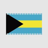 Vektor der Bahamas-Flagge. Nationalflagge