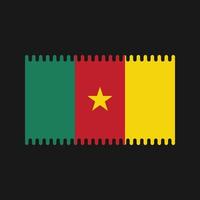 Kamerun flagga vektor. National flagga vektor