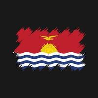 Kiribati-Flagge-Pinsel. Nationalflagge vektor