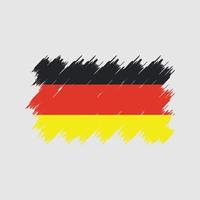 tysk flaggborste. National flagga vektor