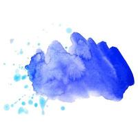 blauer abstrakter aquarellhintergrund. aquarell spritzen vektor