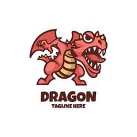 Illustrationsvektorgrafik des Drachen, gut für Logodesign vektor