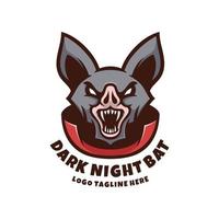 illustration vektorgrafik av mörk nattfladdermus, bra för logotypdesign vektor