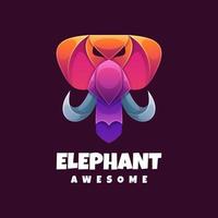 Illustrationsvektorgrafik des Elefanten, gut für Logodesign vektor