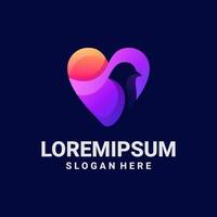 Illustrationsvektorgrafik von Lovebird, gut für Logodesign vektor