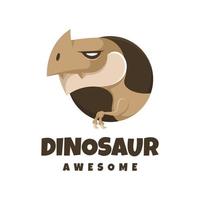 Illustrationsvektorgrafik des Dinosauriers, gut für Logodesign vektor