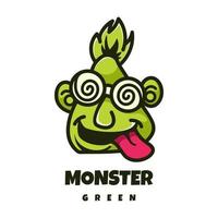 illustration vektorgrafik av monstergrönt, bra för logotypdesign vektor