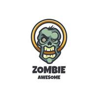 Illustrationsvektorgrafik von Zombie, gut für Logodesign vektor