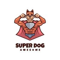 illustration vektorgrafik av super hund, bra för logotyp design vektor