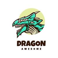 Illustrationsvektorgrafik des Drachen, gut für Logodesign vektor