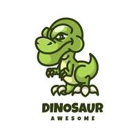 Illustrationsvektorgrafik des Dinosauriers, gut für Logodesign vektor