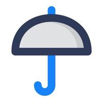 Regenschirm schattiges Symbol vektor