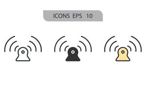 WLAN-Symbole symbolen Vektorelemente für das Infografik-Web vektor