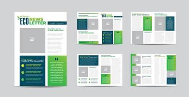 Business-Newsletter-Design oder Journal-Design oder Monats- oder Jahresbericht-Design