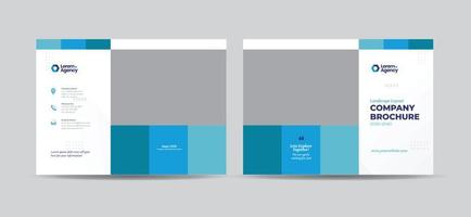 Querformat Geschäftsbroschüren-Cover-Design oder Jahresbericht und Firmenprofil-Booklet-Cover-Design vektor