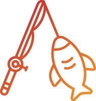 Big Game Fishing Icon-Stil vektor