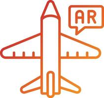 ar-Flugtraining-Icon-Stil vektor