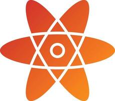 atom ikon stil vektor