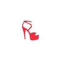 High Heels-Symbol-Logo-Design vektor