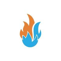 Flamme, Feuer-Symbol-Logo-Illustration vektor