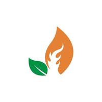 Flamme, Feuer-Symbol-Logo-Illustration vektor