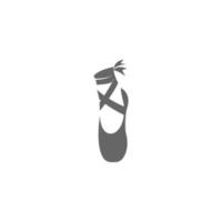 ballettschuhe symbol logo illustration vektor