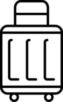 resväskor disposition ikon vektor