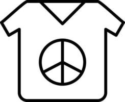 T-Shirt-Umriss-Symbol vektor