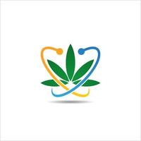 cannabis logotyp. cannabis ikon vektor design illustration. cannabis enkelt tecken.